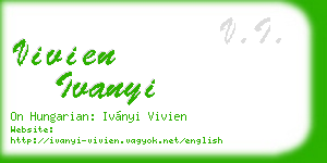 vivien ivanyi business card